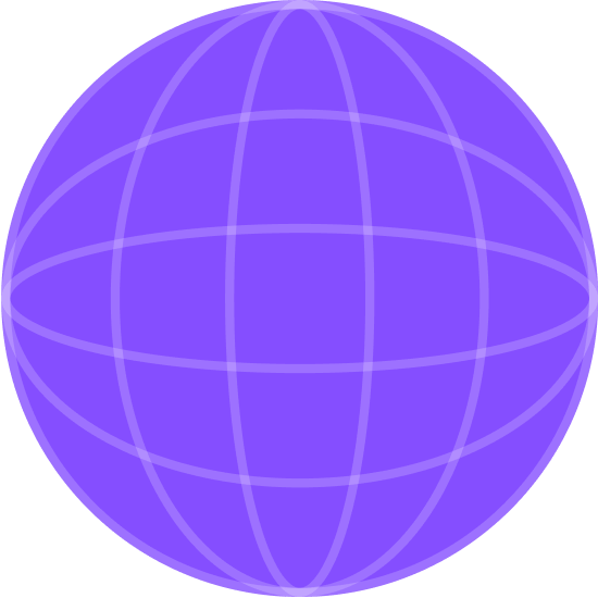 Purple globe icon