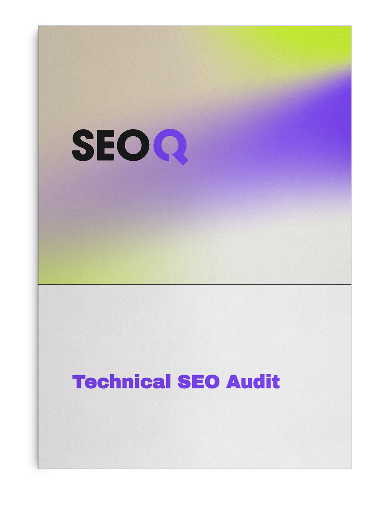 Cover of a tech audit by SEOQ